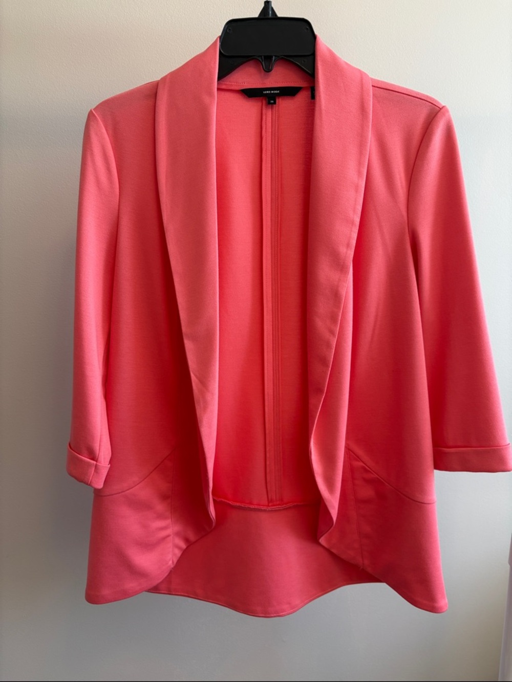 Vero Moda Coral Pink Open-Front Blazer
